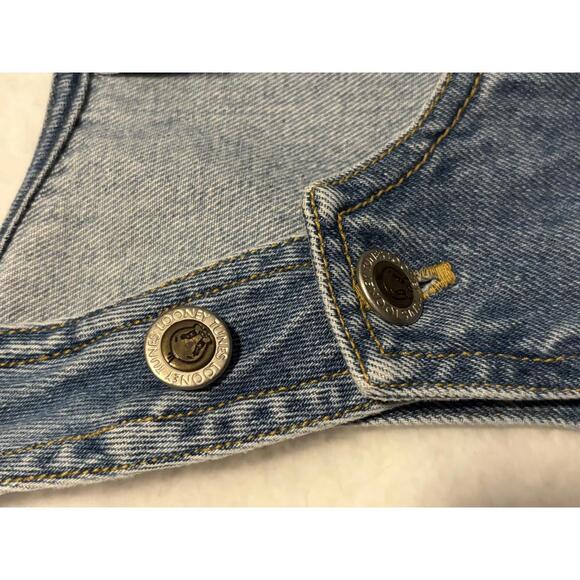 VTG 90s Tweety Bird Denim Dress Embroidered Y2K Looney Tunes Kids Size 5 - Picture 3 of 7